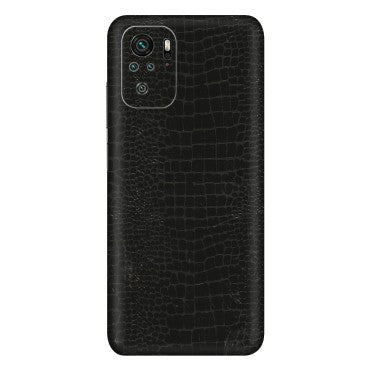 Xiaomi Redmi Phone Skins (All Models) - Snake Leather Black - 3D Embossed Finish (L-107) Redmi Note 10
