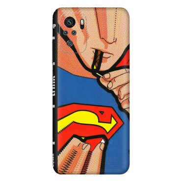 Xiaomi Redmi Phone Skins (All Models) - Superman Sutta - 3D Embossed Finish (L-130) Redmi Note 10