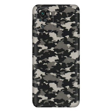 Xiaomi Redmi Phone Skins (All Models) - Black/Grey Camoflaunge - 3D Embossed Finish (L-142) Redmi Note 10