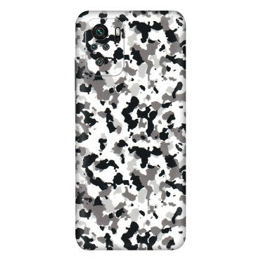 Xiaomi Redmi Phone Skins (All Models) - White Black Camouflage - 3D Embossed Finish (L-18) Redmi Note 10