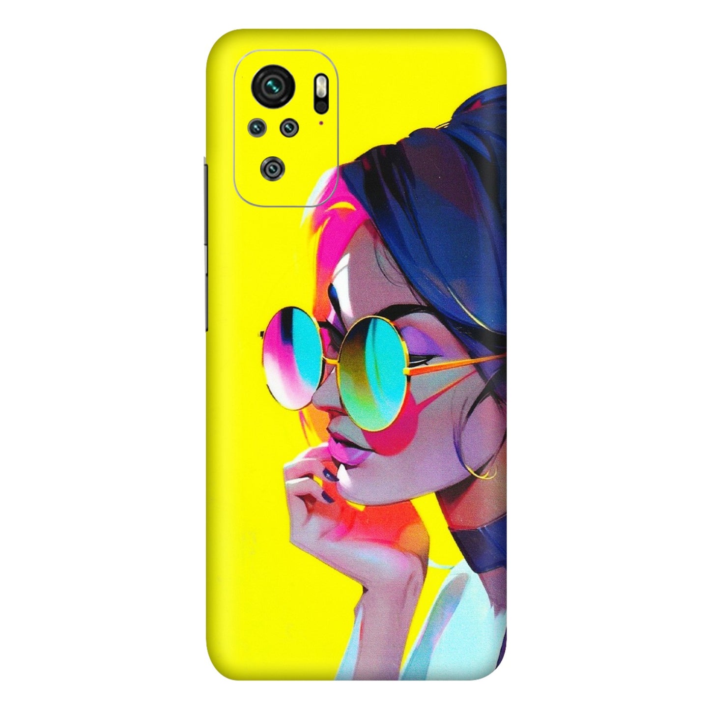 Xiaomi Redmi Phone Skins (All Models) - Bold Stylish Girl - 3D Embossed Finish (L-222) Redmi Note 10