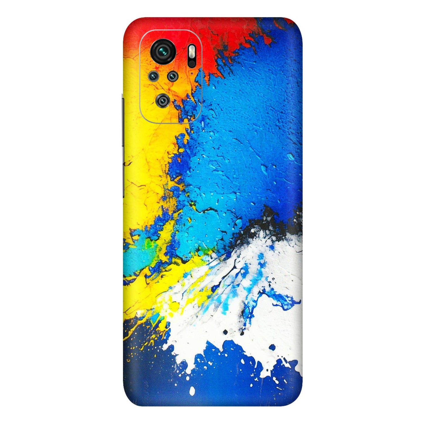 Xiaomi Redmi Phone Skins (All Models) - Acrylic Paint Spill - 3D Embossed Finish (L-229) Redmi Note 10