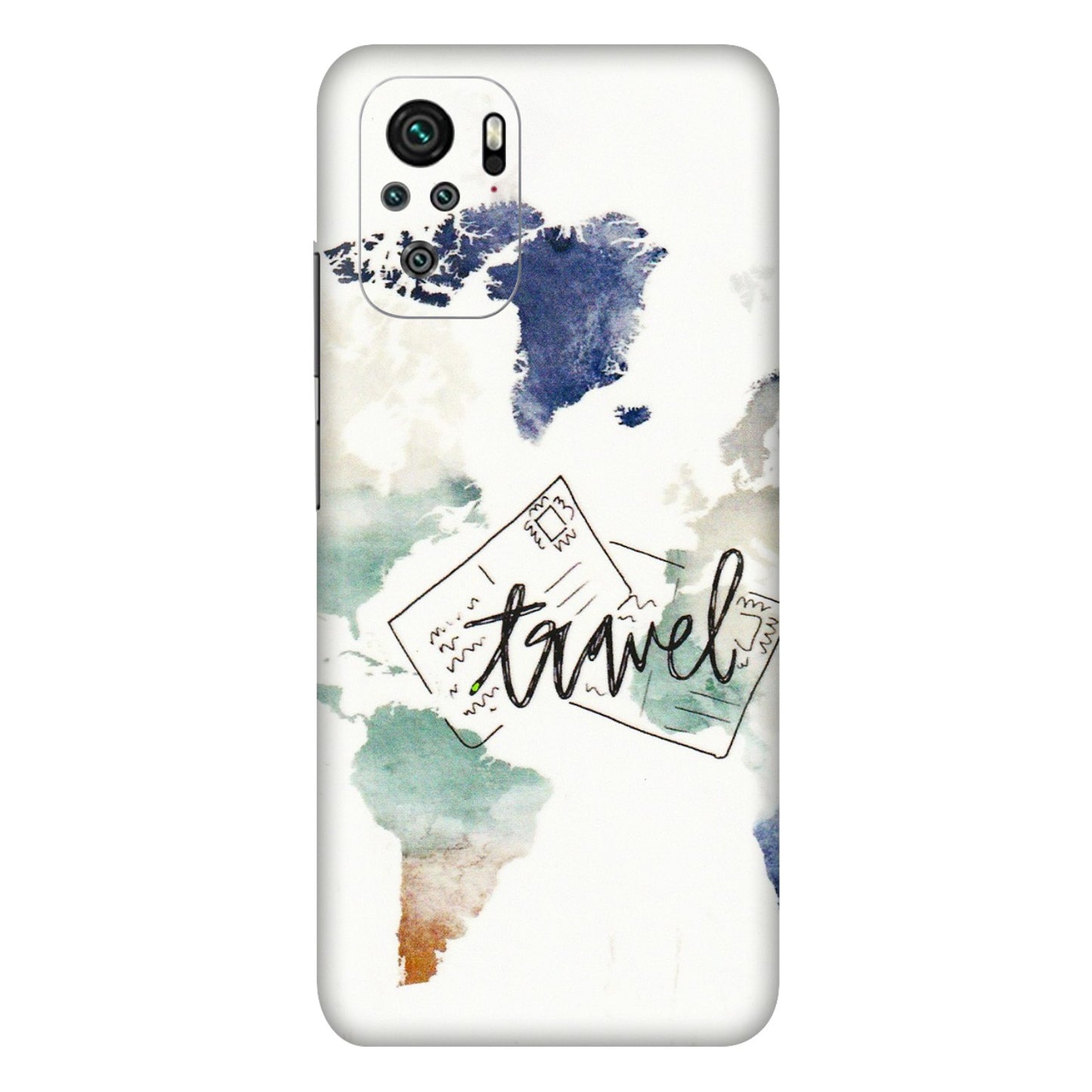Xiaomi Redmi Phone Skins (All Models) - Travel The World - 3D Embossed Finish (L-232) Redmi Note 10