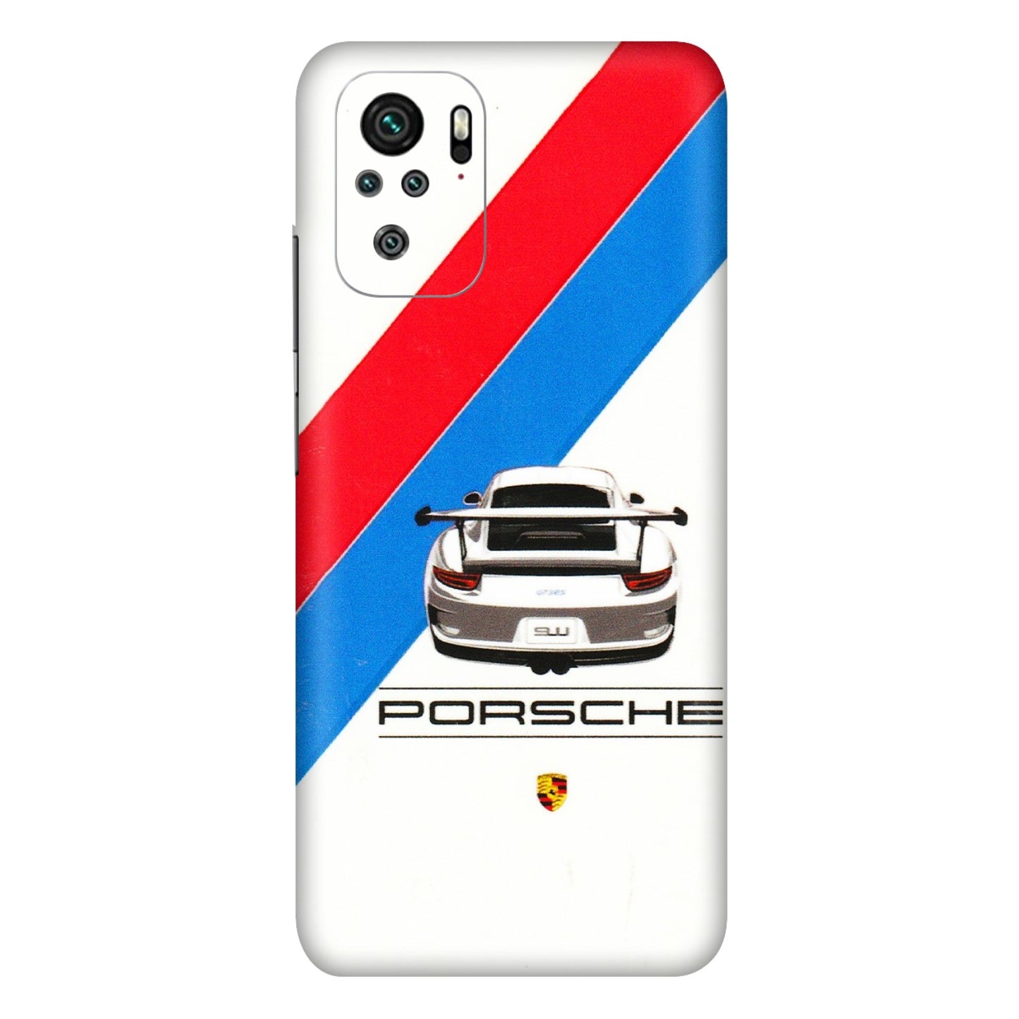 Xiaomi Redmi Phone Skins (All Models) - Porche Car Sober Logo - 3D Embossed Finish (L-248) Redmi Note 10