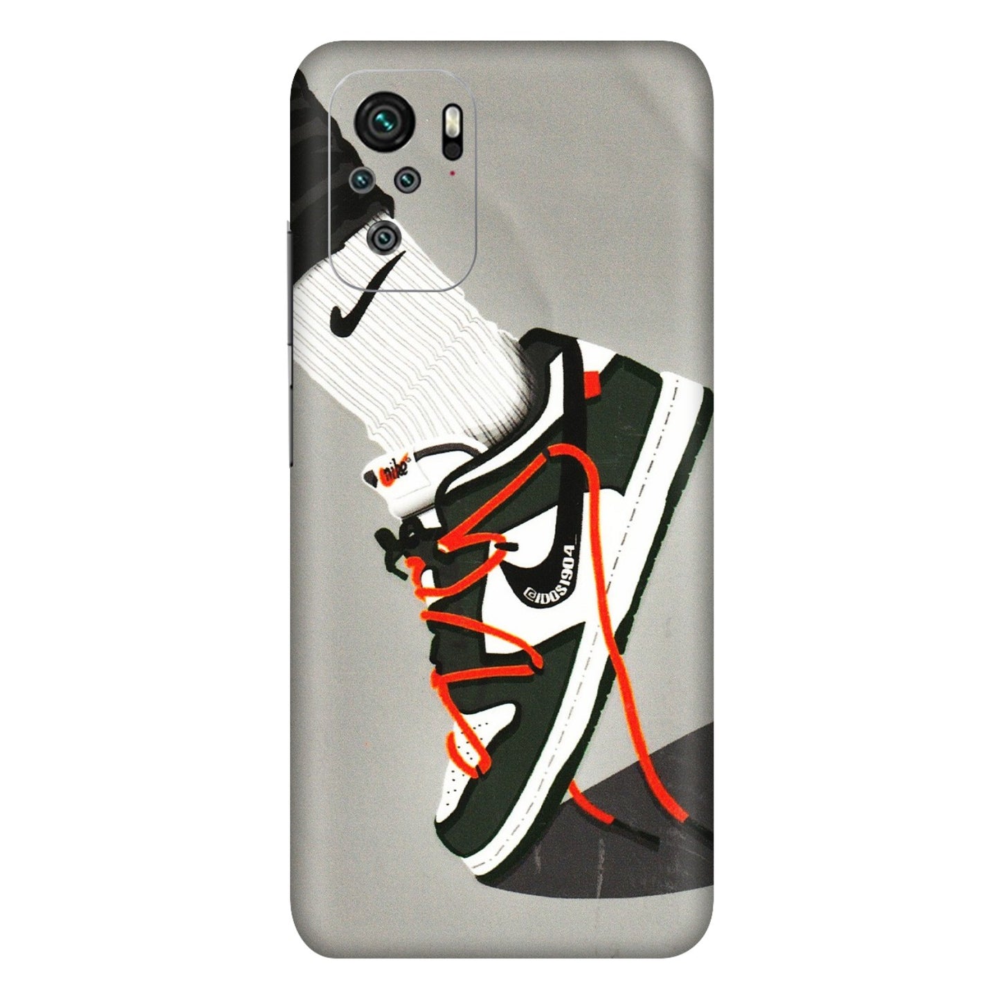 Xiaomi Redmi Phone Skins (All Models) - New Grey Sneaker - 3D Embossed Finish (L-261) Redmi Note 10
