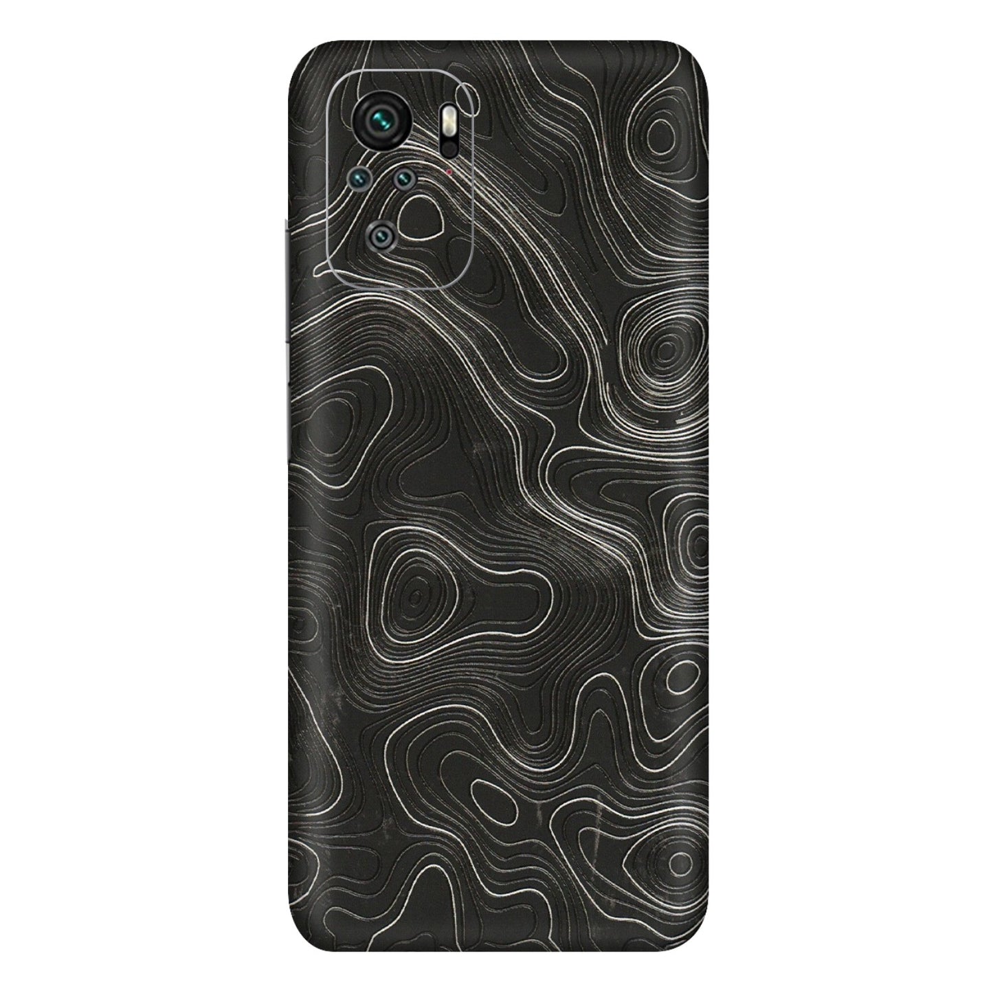 Xiaomi Redmi Phone Skins (All Models) - Abstract White Line Map - 3D Embossed Finish (L-269) Redmi Note 10