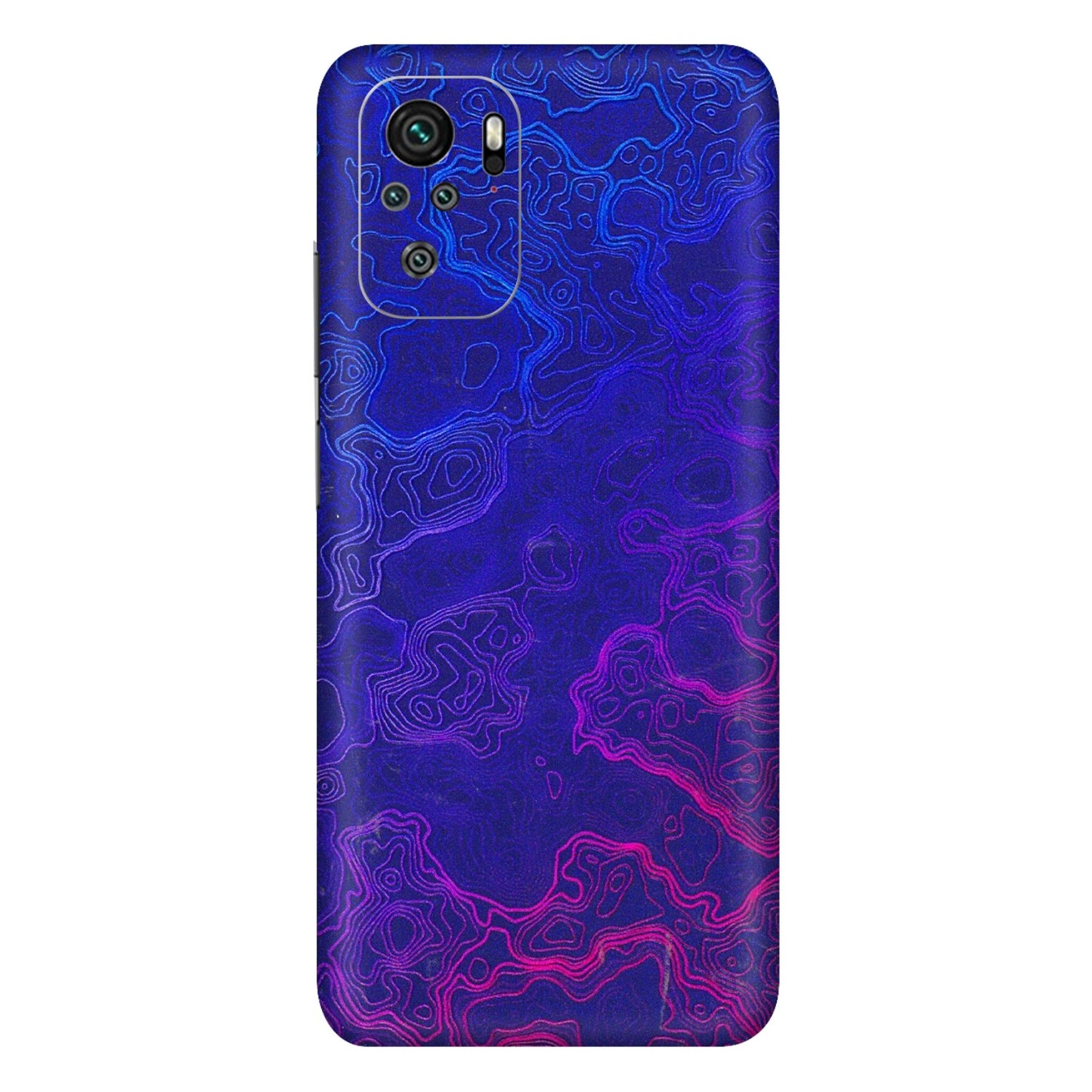 Xiaomi Redmi Phone Skins (All Models) - Purple Ripples Swirl - 3D Embossed Finish (L-314) Redmi Note 10
