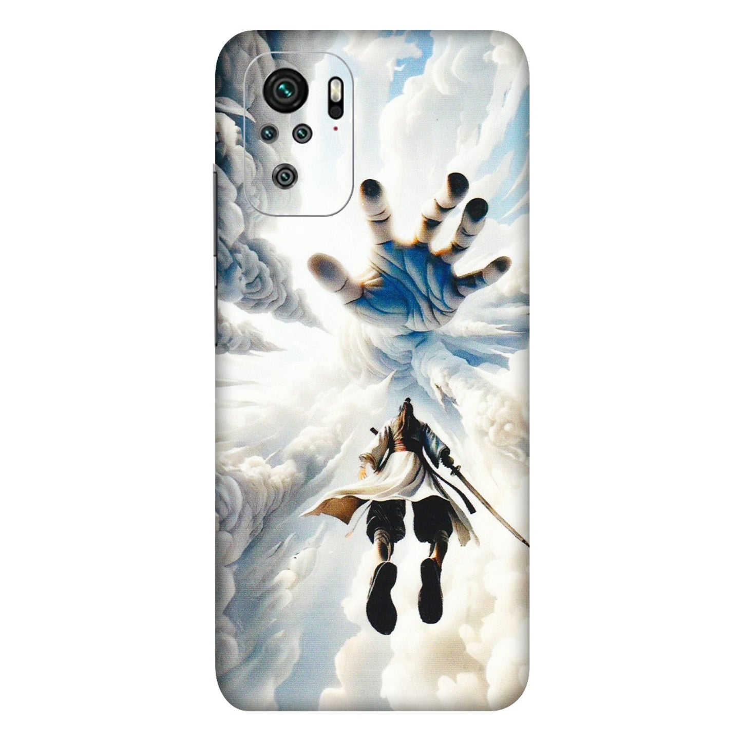 Xiaomi Redmi Phone Skins (All Models) - Big Hand With Monkey King - 3D Embossed Finish (L-323) Redmi Note 10
