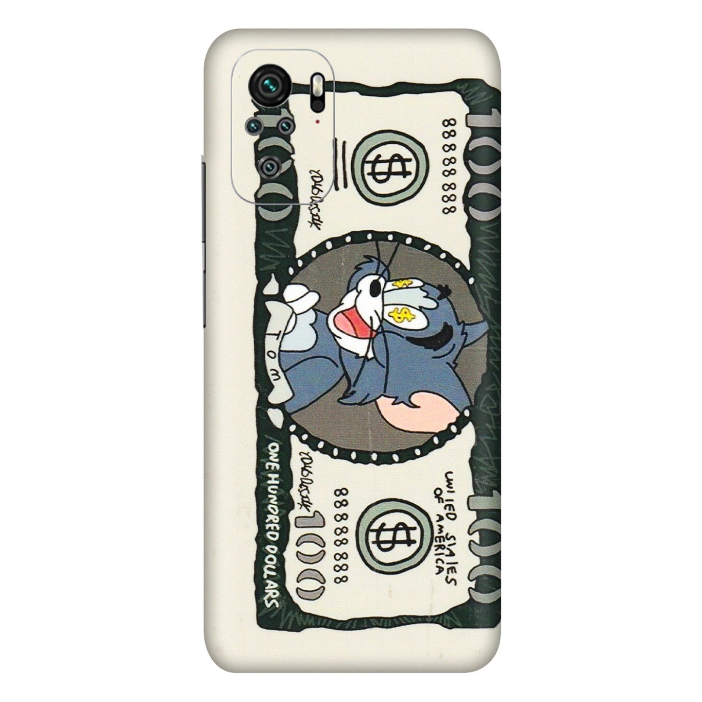 Xiaomi Redmi Phone Skins (All Models) - Tom Hundred Dollar - 3D Embossed Finish (L-324) Redmi Note 10