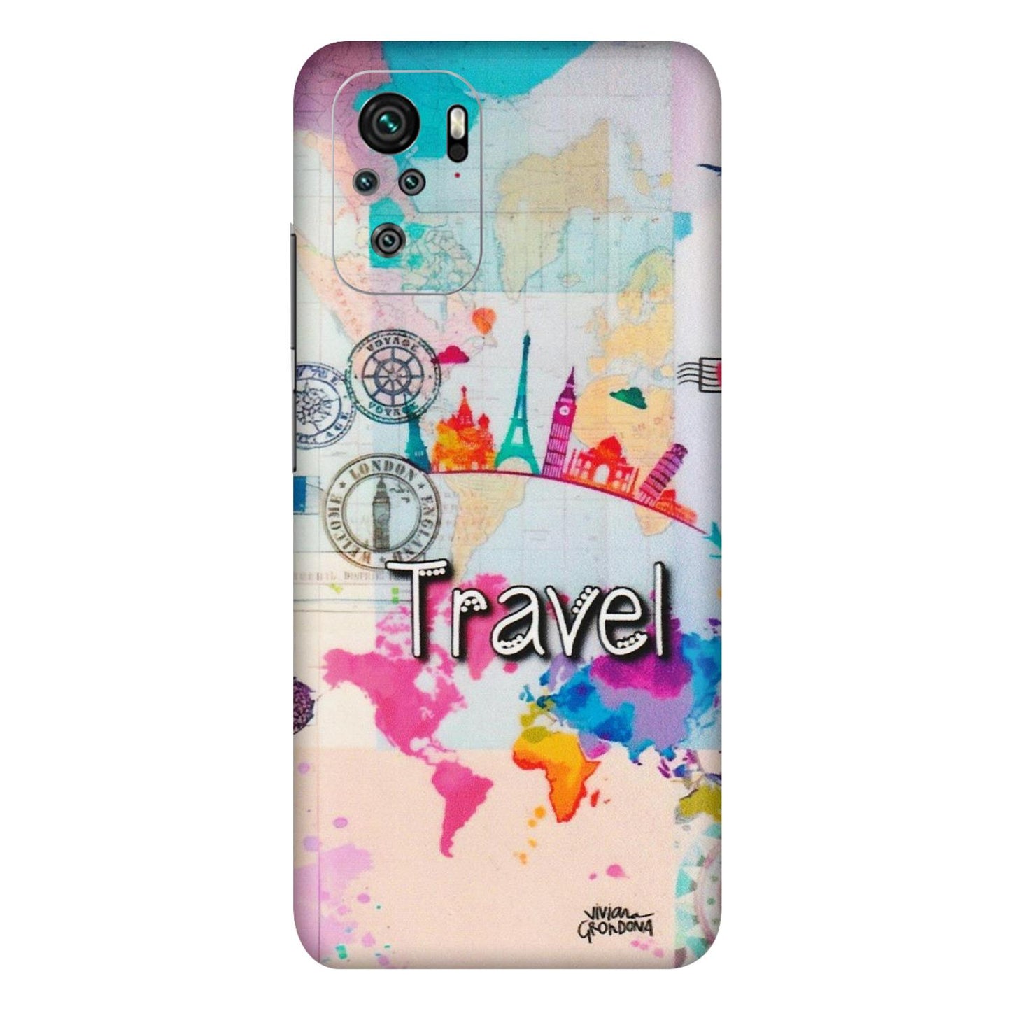 Xiaomi Redmi Phone Skins (All Models) - Travel The Wonders - Matte Finish (M-108) Redmi Note 10