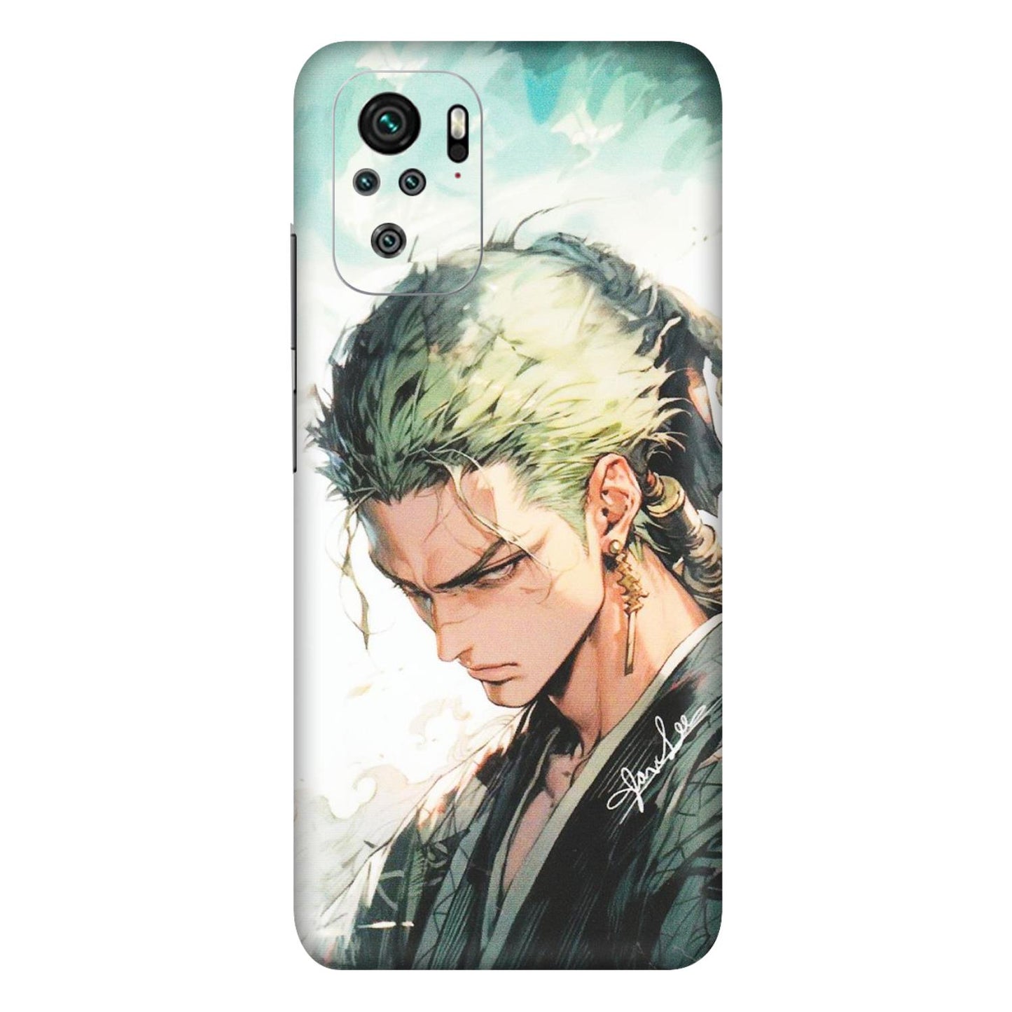 Xiaomi Redmi Phone Skins (All Models) - Pirate Hunter One Piece Anime - Matte Finish (M-157) Redmi Note 10