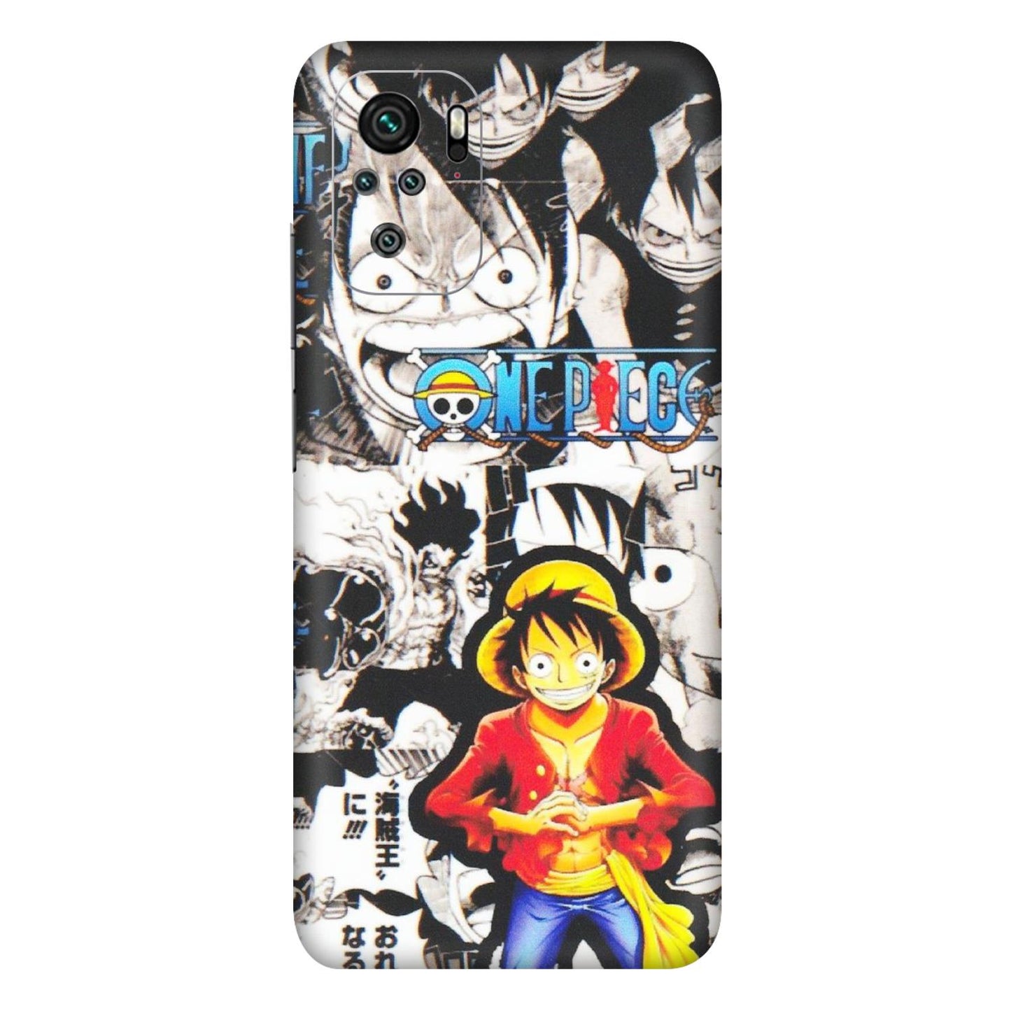 Xiaomi Redmi Phone Skins (All Models) - One Piece B&W - Matte Finish (M-63) Redmi Note 10