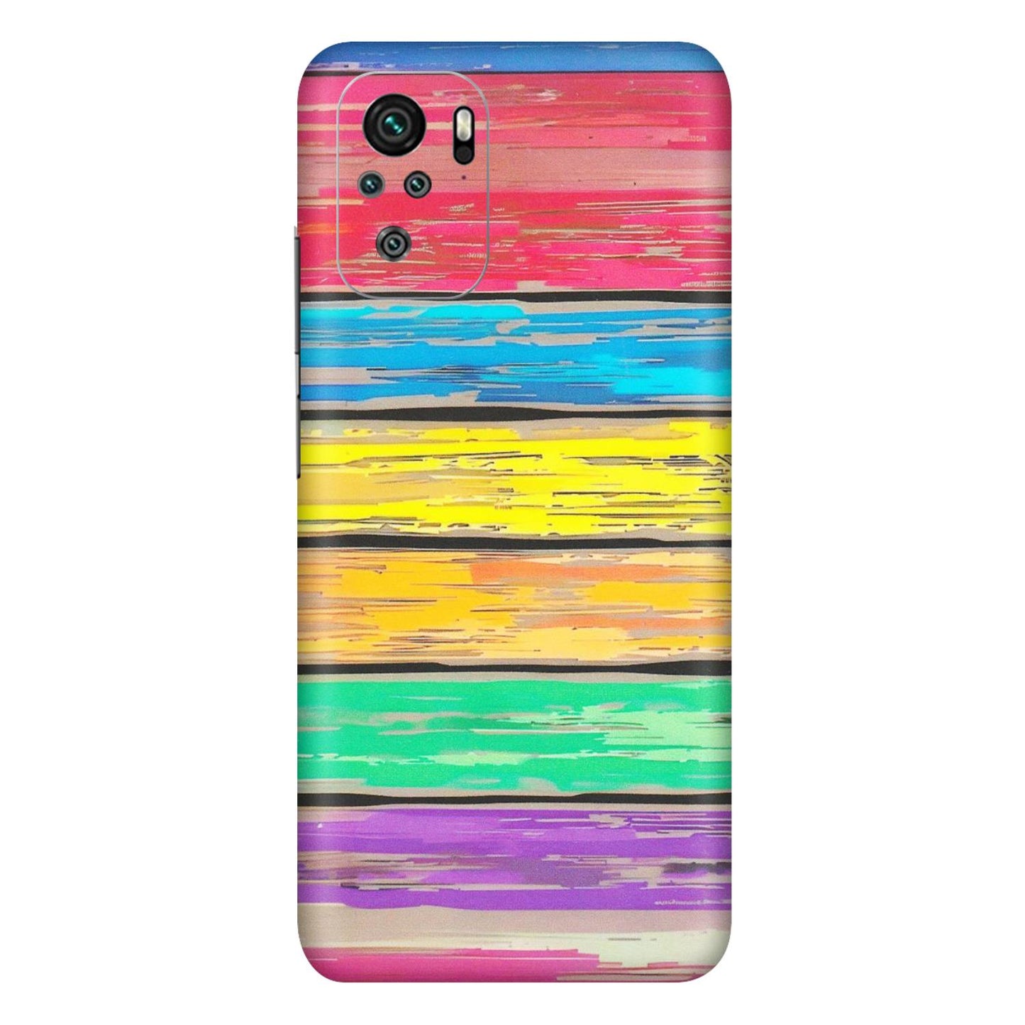 Xiaomi Redmi Phone Skins (All Models) - Multi Colour Wooden Wall - Matte Finish (M-96) Redmi Note 10