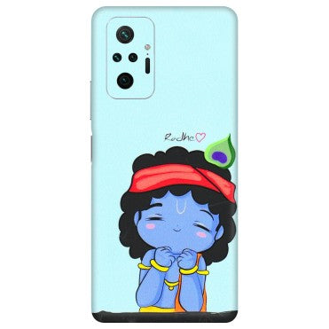 Xiaomi Redmi Phone Skins (All Models) - Radhe Radhe Cute Toon - 3D Embossed Finish (L-05) Redmi Note 10 Pro
