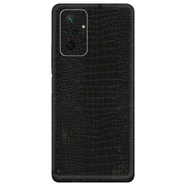 Xiaomi Redmi Phone Skins (All Models) - Snake Leather Black - 3D Embossed Finish (L-107) Redmi Note 10 Pro