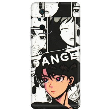 Xiaomi Redmi Phone Skins (All Models) - Danger Anime - 3D Embossed Finish (L-155) Redmi Note 10 Pro