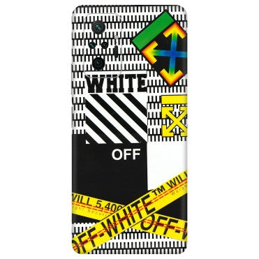 Xiaomi Redmi Phone Skins (All Models) - White Off Abstract - 3D Embossed Finish (L-172) Redmi Note 10 Pro