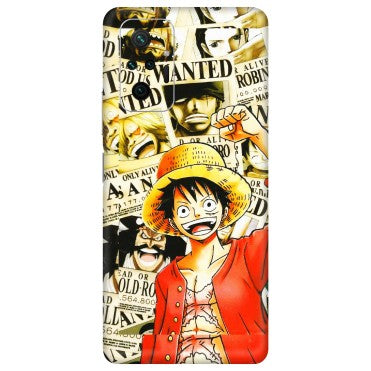 Xiaomi Redmi Phone Skins (All Models) - Luffy Anime - 3D Embossed Finish (L-177) Redmi Note 10 Pro