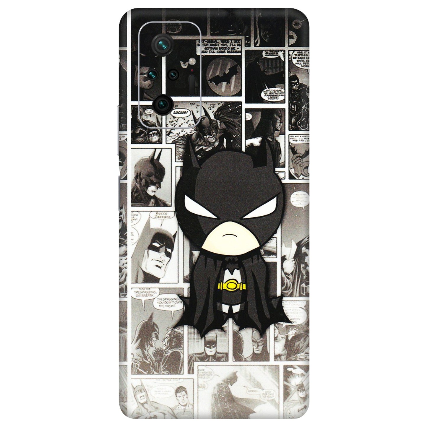Xiaomi Redmi Phone Skins (All Models) - Toon Batman - 3D Embossed Finish (L-182) Redmi Note 10 Pro