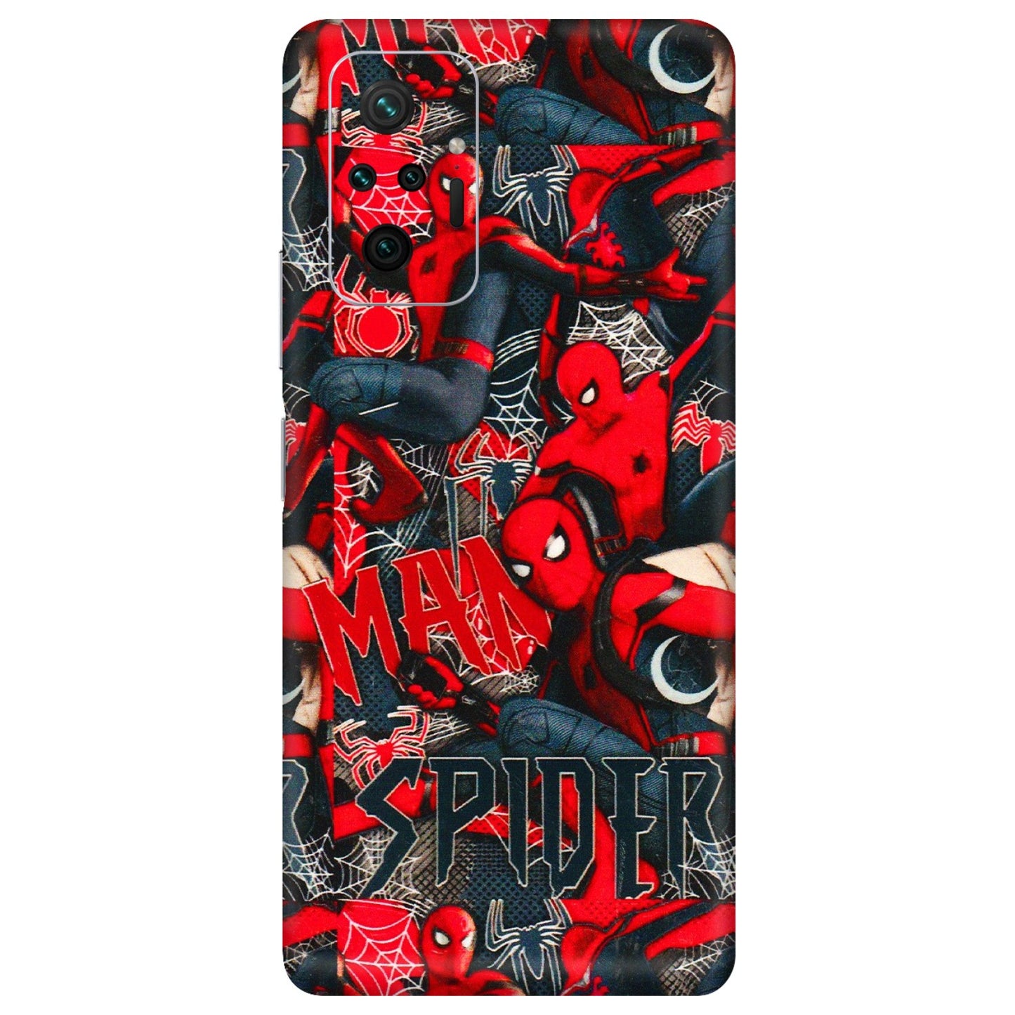 Xiaomi Redmi Phone Skins (All Models) - SpiderMan Cool - 3D Embossed Finish (L-188) Redmi Note 10 Pro