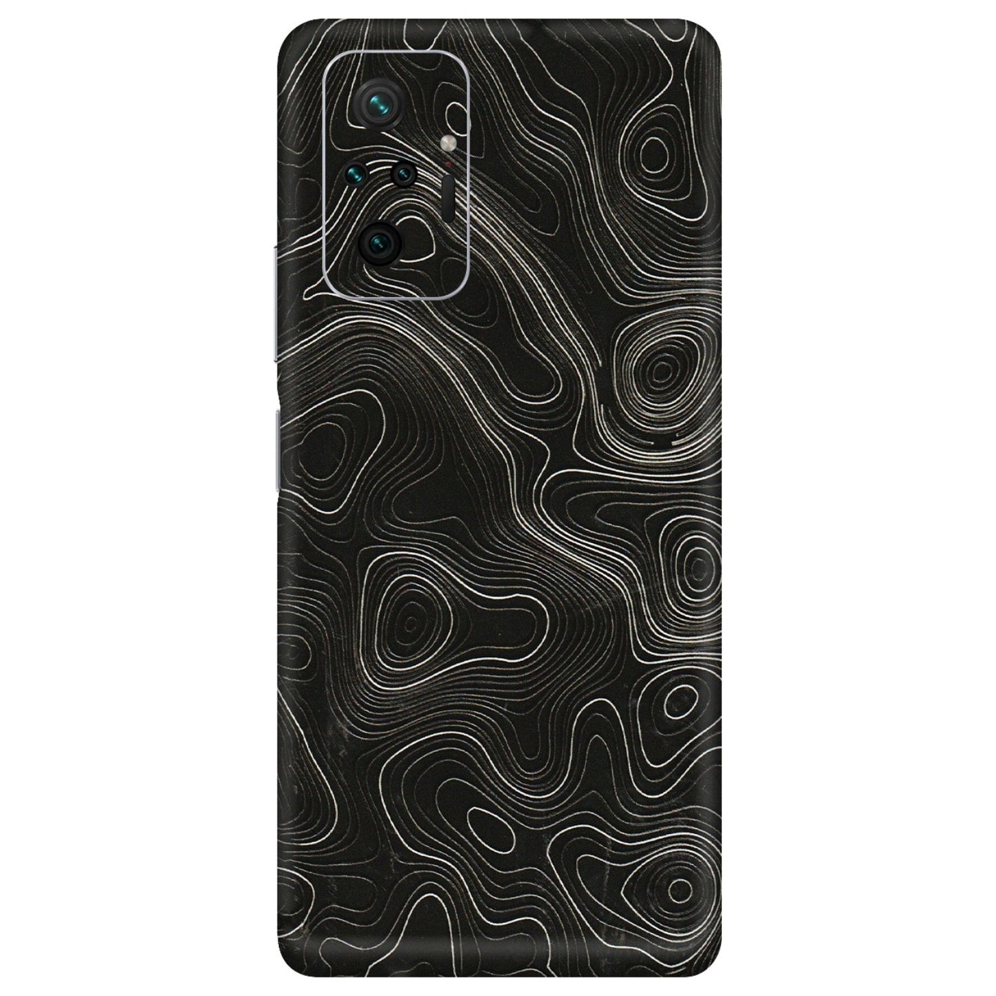 Xiaomi Redmi Phone Skins (All Models) - Black Swirl - 3D Embossed Finish (L-196) Redmi Note 10 Pro