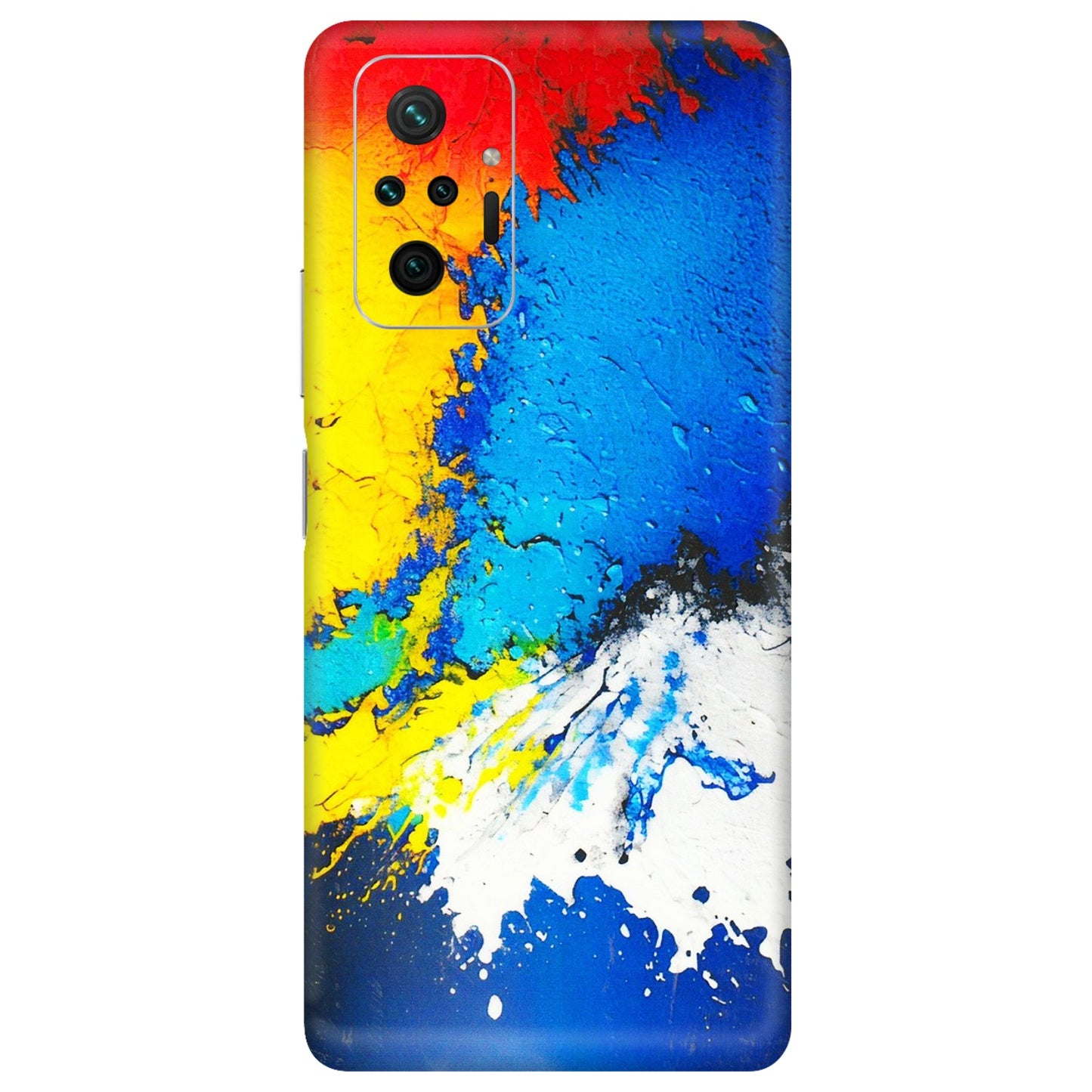 Xiaomi Redmi Phone Skins (All Models) - Acrylic Paint Spill - 3D Embossed Finish (L-229) Redmi Note 10 Pro