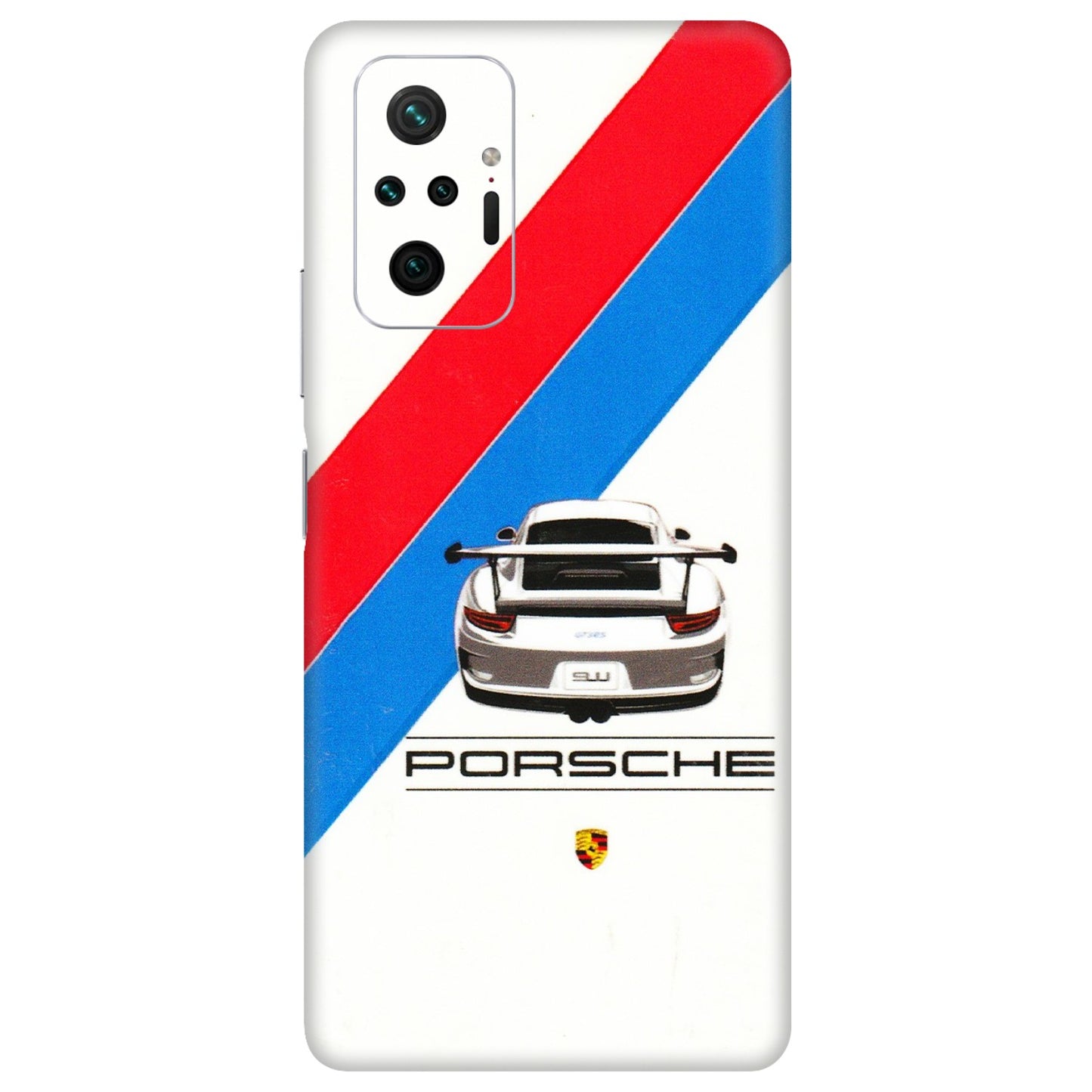 Xiaomi Redmi Phone Skins (All Models) - Porche Car Sober Logo - 3D Embossed Finish (L-248) Redmi Note 10 Pro