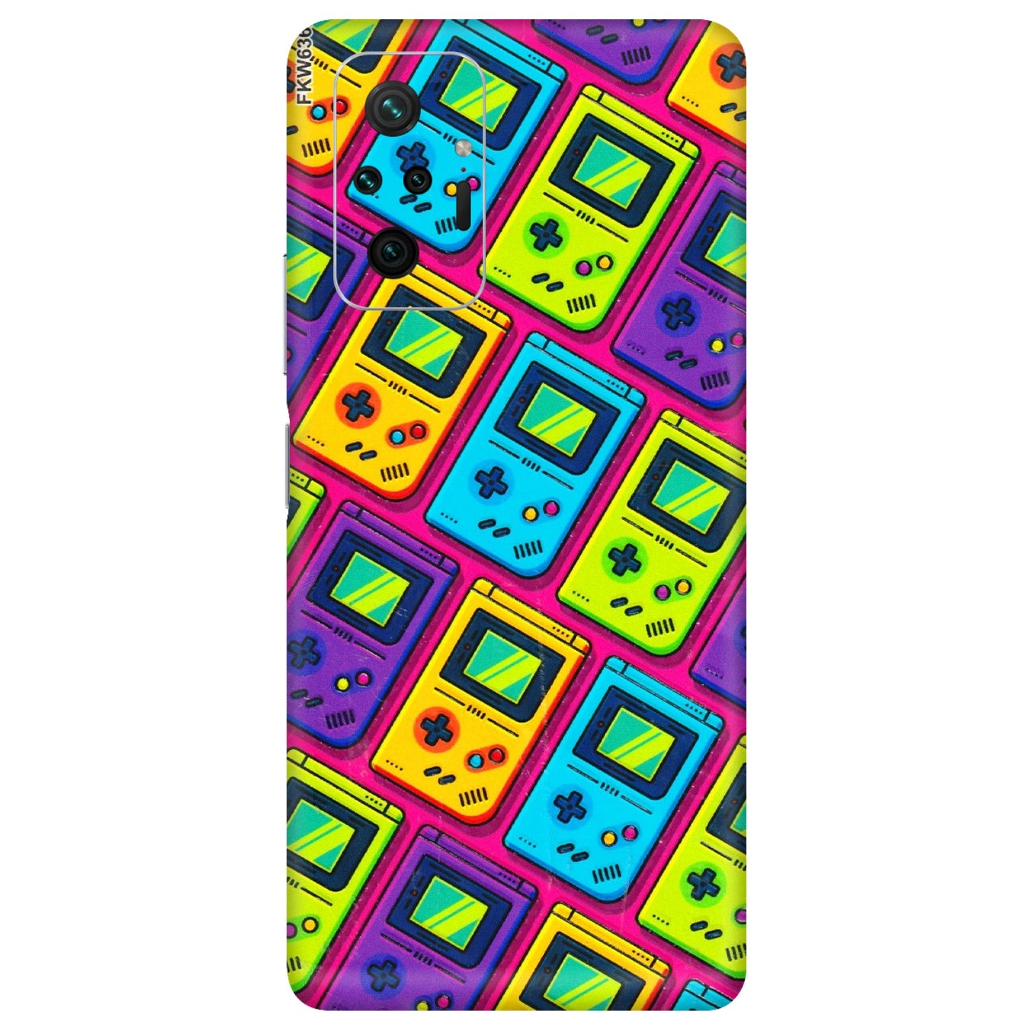 Xiaomi Redmi Phone Skins (All Models) - Gameboy Colourful - 3D Embossed Finish (L-266) Redmi Note 10 Pro