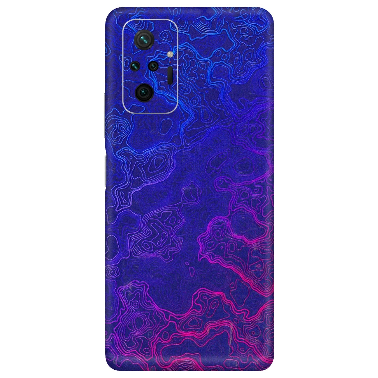 Xiaomi Redmi Phone Skins (All Models) - Purple Ripples Swirl - 3D Embossed Finish (L-314) Redmi Note 10 Pro