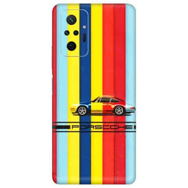 Xiaomi Redmi Phone Skins (All Models) - Multicolour Porche - 3D Embossed Finish (L-39) Redmi Note 10 Pro