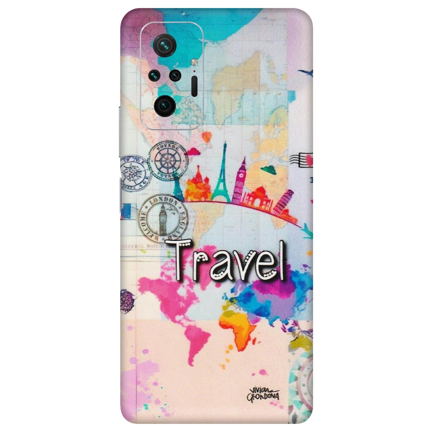 Xiaomi Redmi Phone Skins (All Models) - Travel The Wonders - Matte Finish (M-108) Redmi Note 10 Pro
