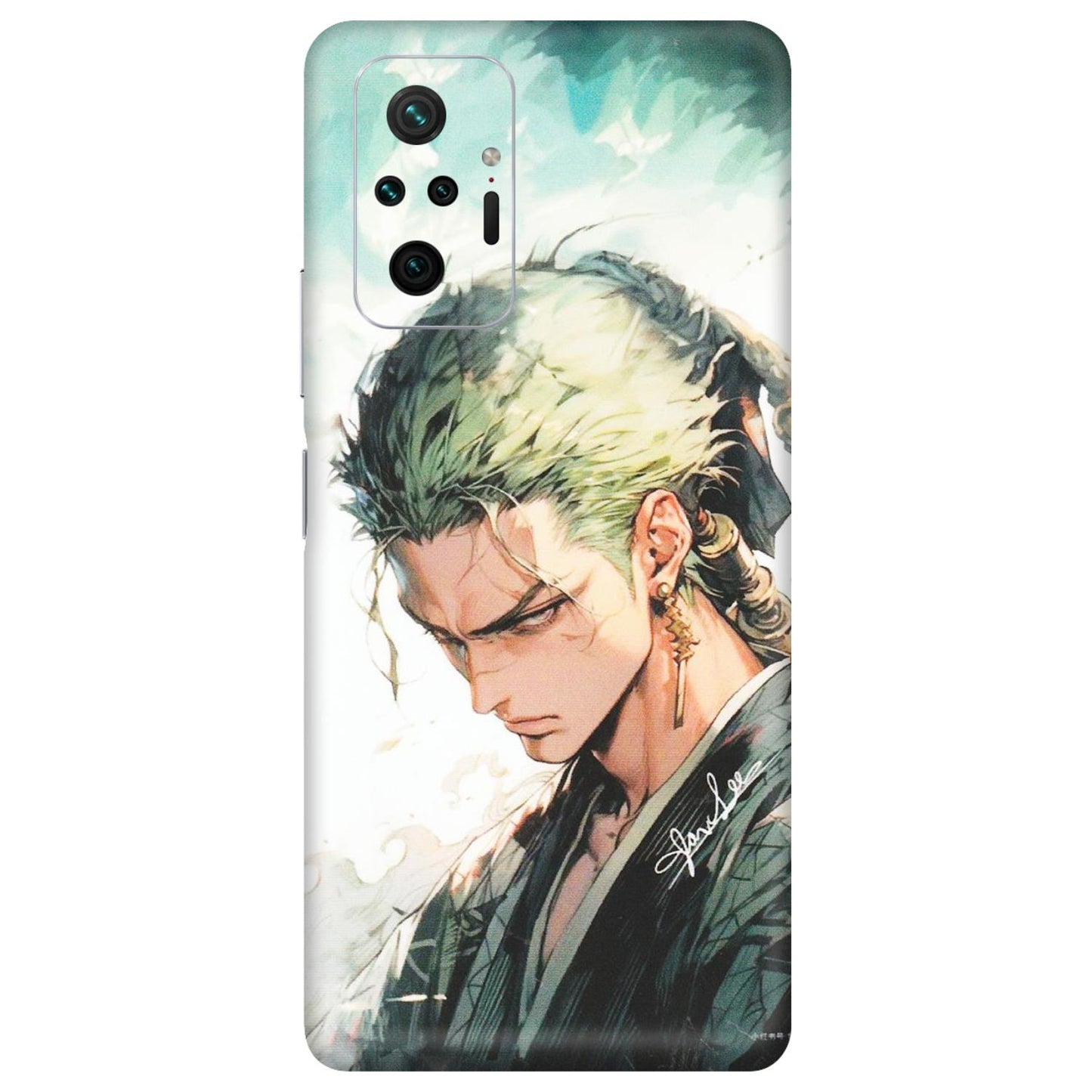 Xiaomi Redmi Phone Skins (All Models) - Pirate Hunter One Piece Anime - Matte Finish (M-157) Redmi Note 10 Pro