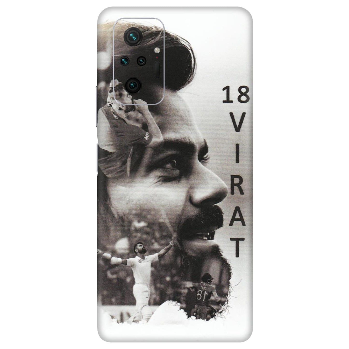 Xiaomi Redmi Phone Skins (All Models) - Virat Kohli Cricketer - Matte Finish (M-163) Redmi Note 10 Pro