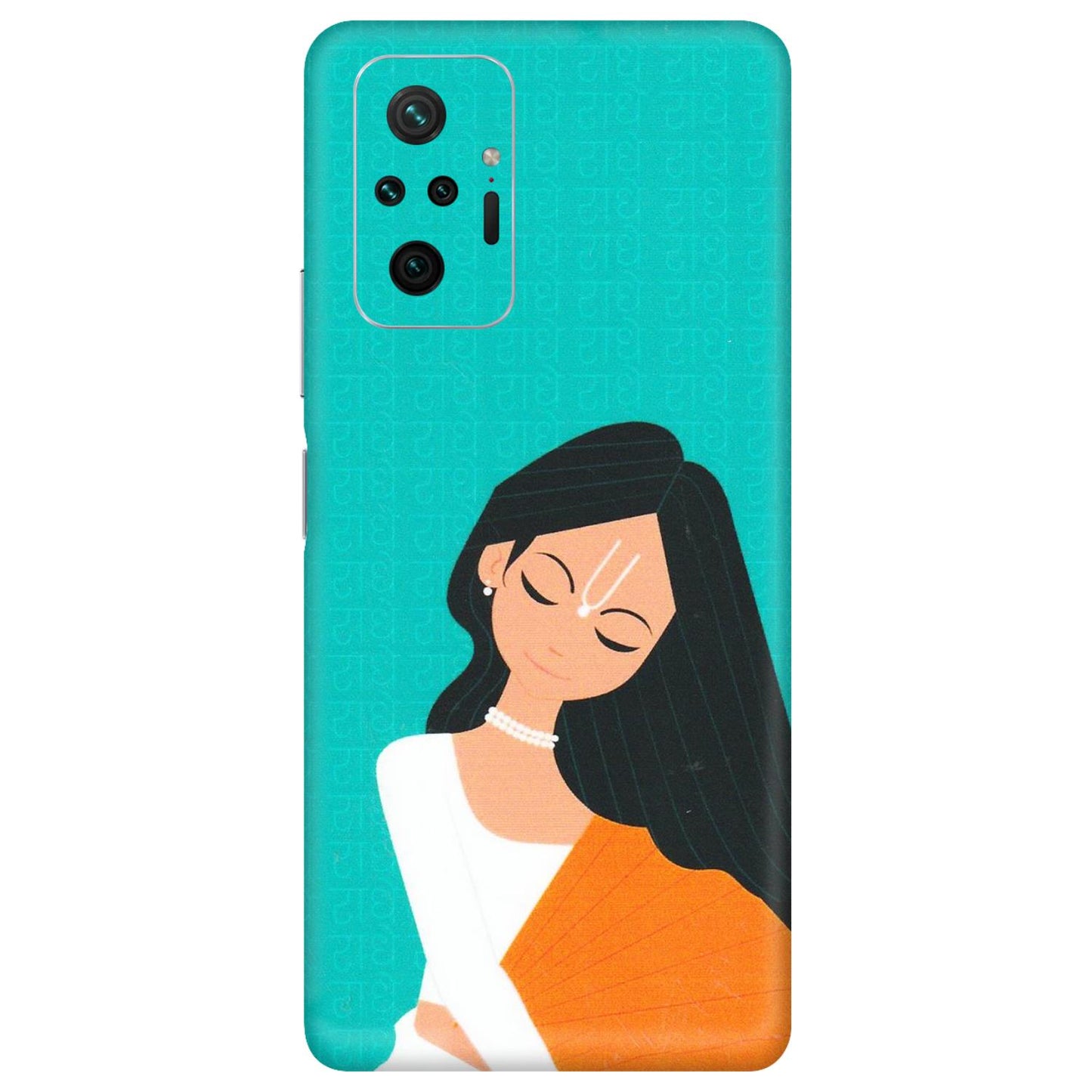 Xiaomi Redmi Phone Skins (All Models) - Radhe Radhe With Hindu Symbol - Matte Finish (M-164) Redmi Note 10 Pro