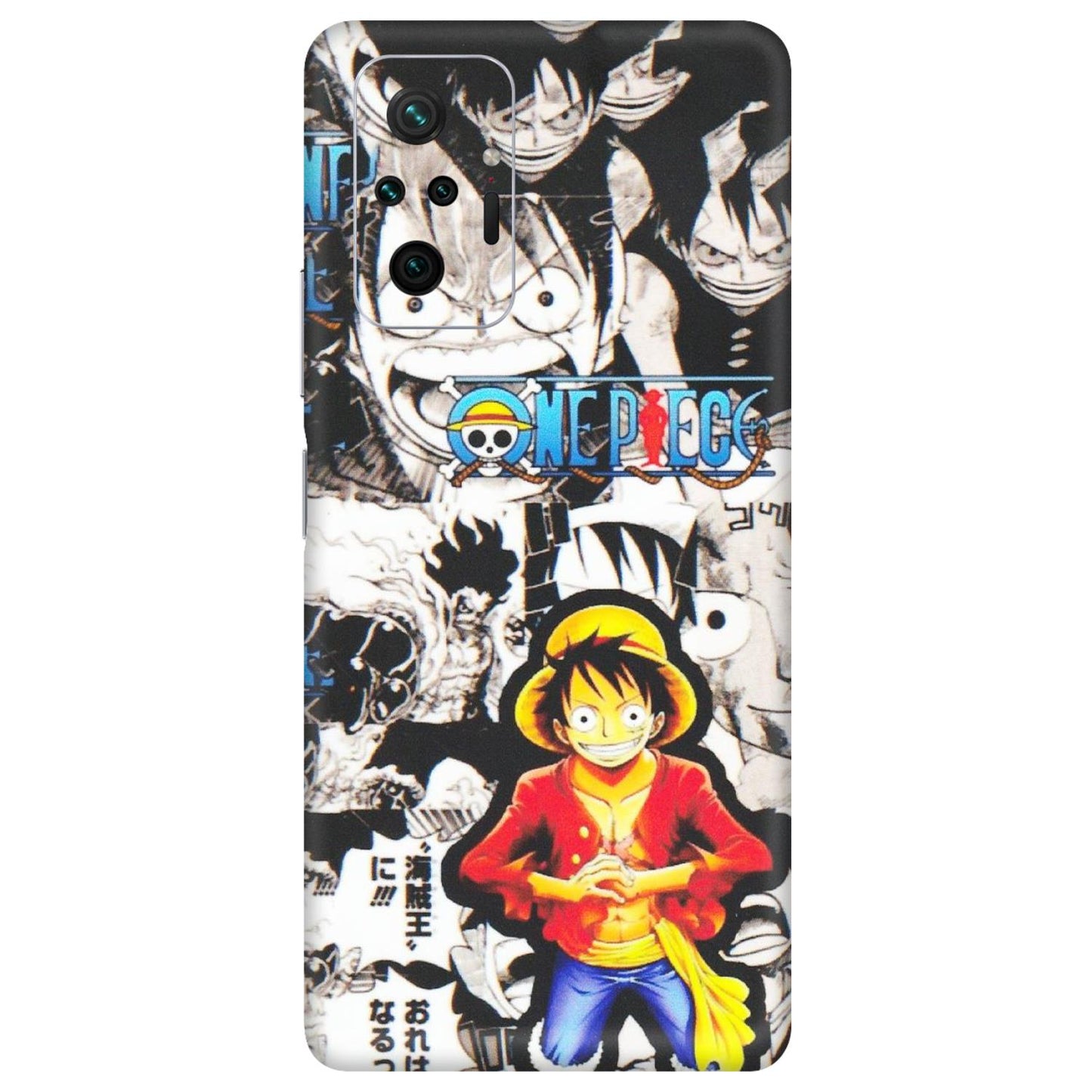 Xiaomi Redmi Phone Skins (All Models) - One Piece B&W - Matte Finish (M-63) Redmi Note 10 Pro