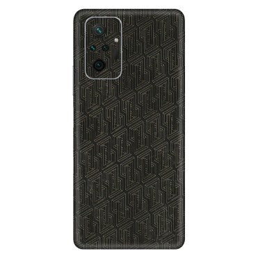 Xiaomi Redmi Phone Skins (All Models) - Black Abstract Pattern - 3D Embossed Finish (L-117) Redmi Note 10 Pro Max