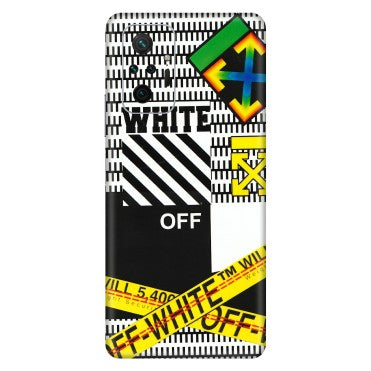 Xiaomi Redmi Phone Skins (All Models) - White Off Abstract - 3D Embossed Finish (L-172) Redmi Note 10 Pro Max