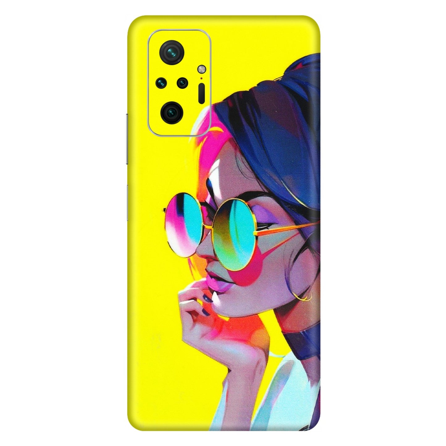 Xiaomi Redmi Phone Skins (All Models) - Bold Stylish Girl - 3D Embossed Finish (L-222) Redmi Note 10 Pro Max