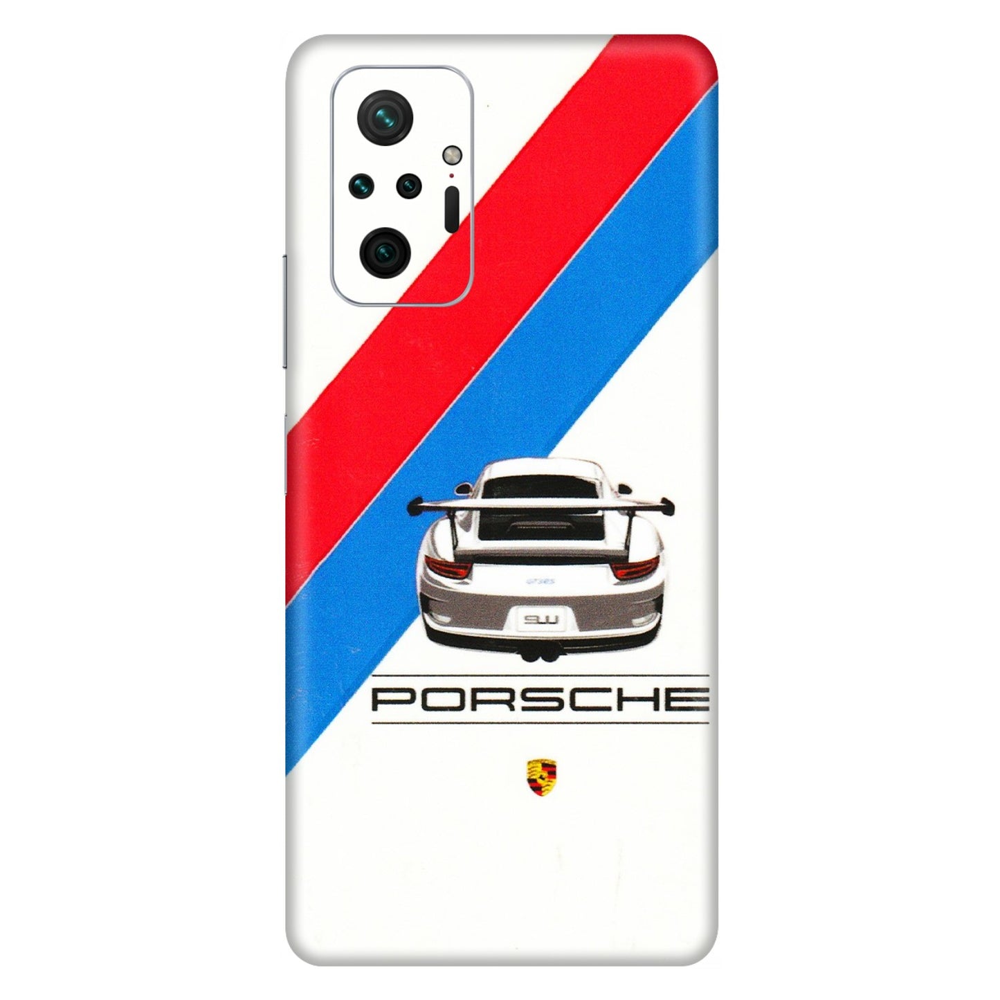 Xiaomi Redmi Phone Skins (All Models) - Porche Car Sober Logo - 3D Embossed Finish (L-248) Redmi Note 10 Pro Max