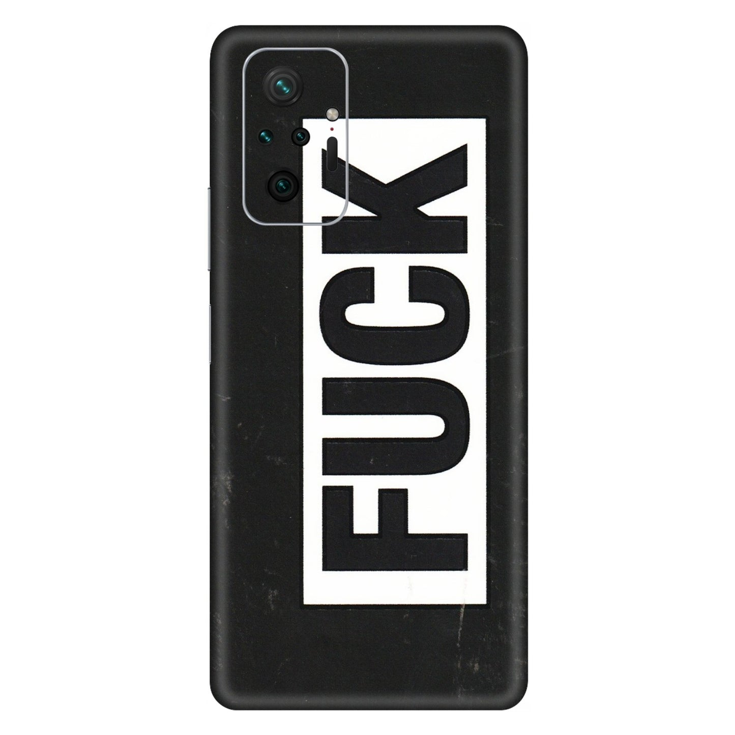 Xiaomi Redmi Phone Skins (All Models) - The F Word - 3D Embossed Finish (L-255) Redmi Note 10 Pro Max