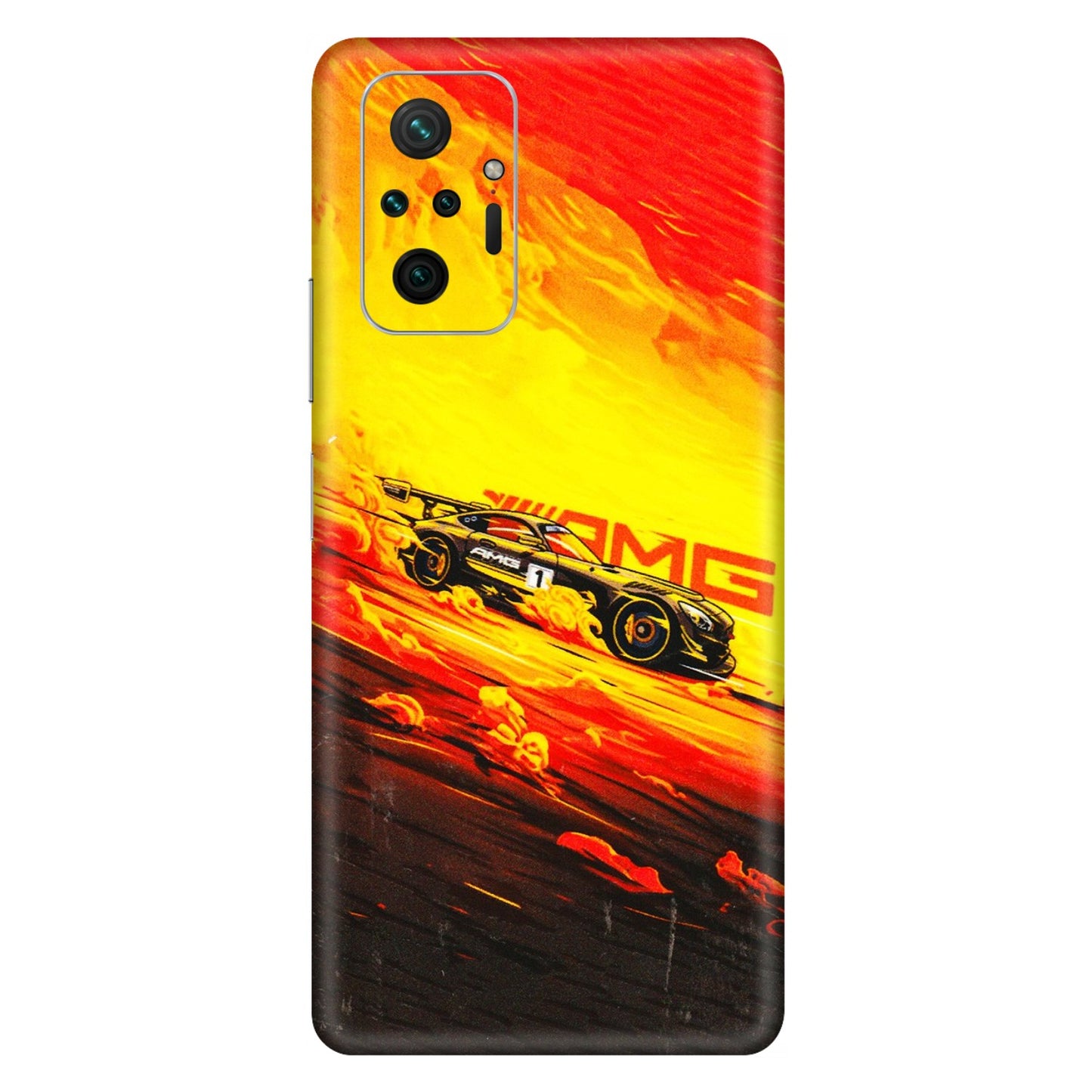Xiaomi Redmi Phone Skins (All Models) - AMG Car Speed Cover - 3D Embossed Finish (L-256) Redmi Note 10 Pro Max