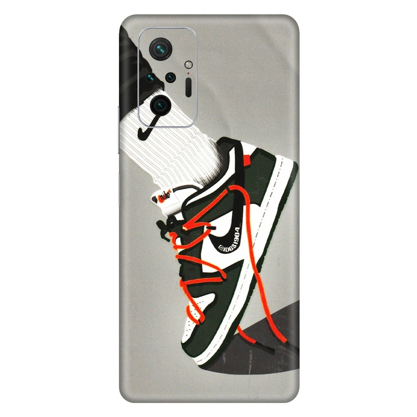 Xiaomi Redmi Phone Skins (All Models) - New Grey Sneaker - 3D Embossed Finish (L-261) Redmi Note 10 Pro Max