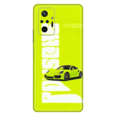 Xiaomi Redmi Phone Skins (All Models) - Lime Green Porche - 3D Embossed Finish (L-30) Redmi Note 10 Pro Max