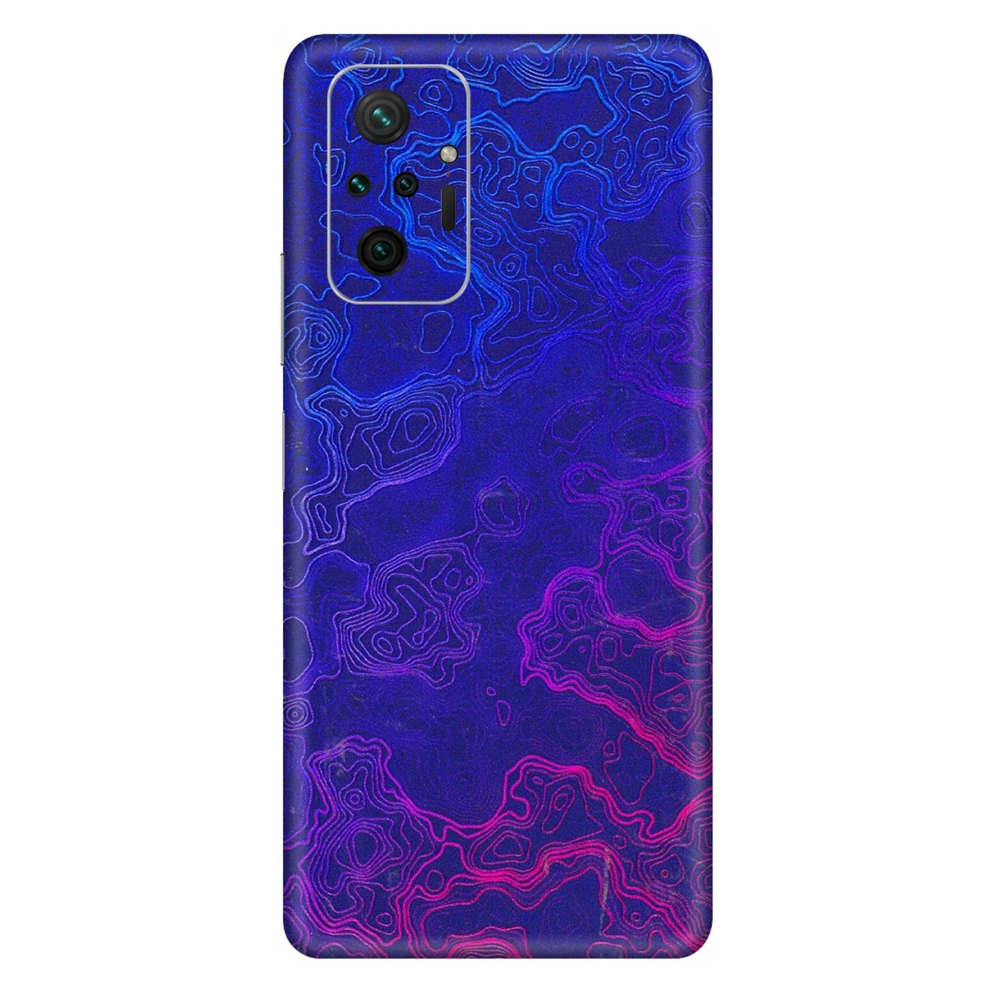 Xiaomi Redmi Phone Skins (All Models) - Purple Ripples Swirl - 3D Embossed Finish (L-314) Redmi Note 10 Pro Max