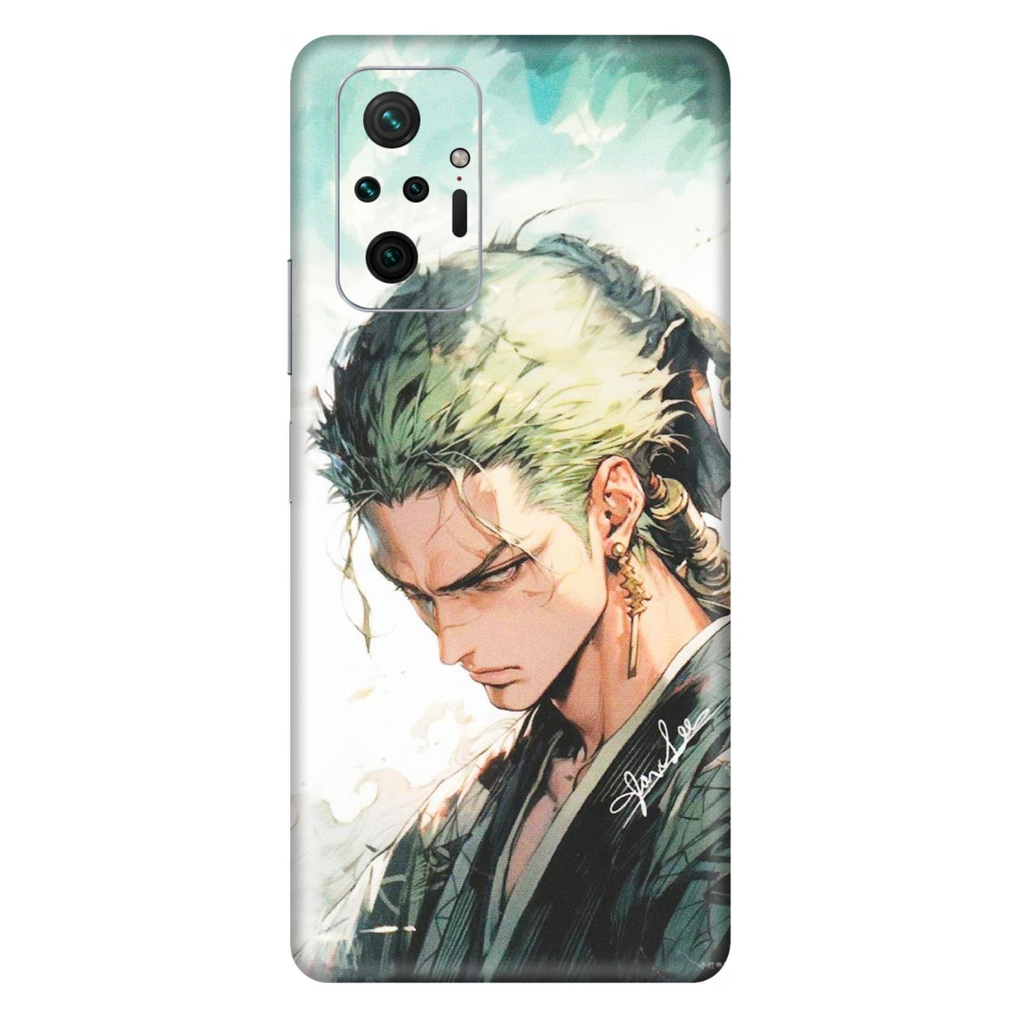 Xiaomi Redmi Phone Skins (All Models) - Pirate Hunter One Piece Anime - Matte Finish (M-157) Redmi Note 10 Pro Max