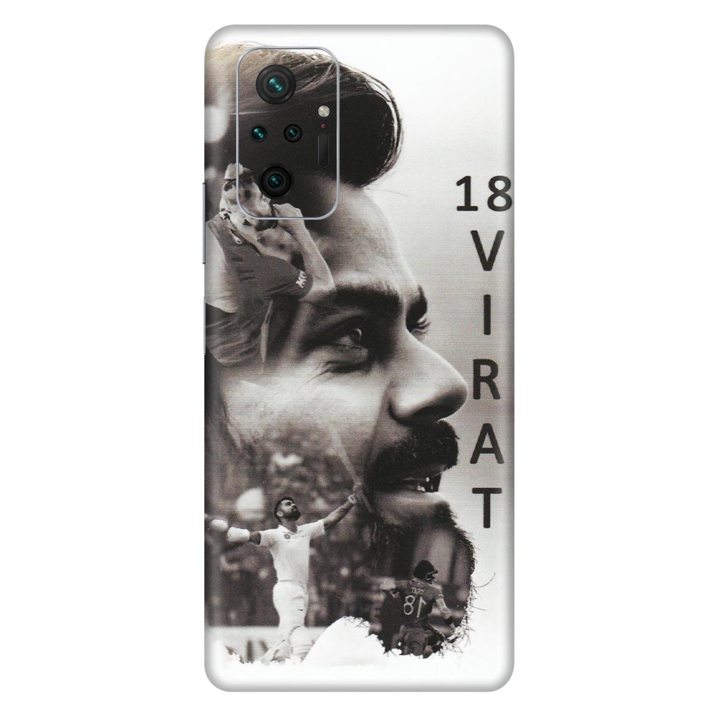 Xiaomi Redmi Phone Skins (All Models) - Virat Kohli Cricketer - Matte Finish (M-163) Redmi Note 10 Pro Max