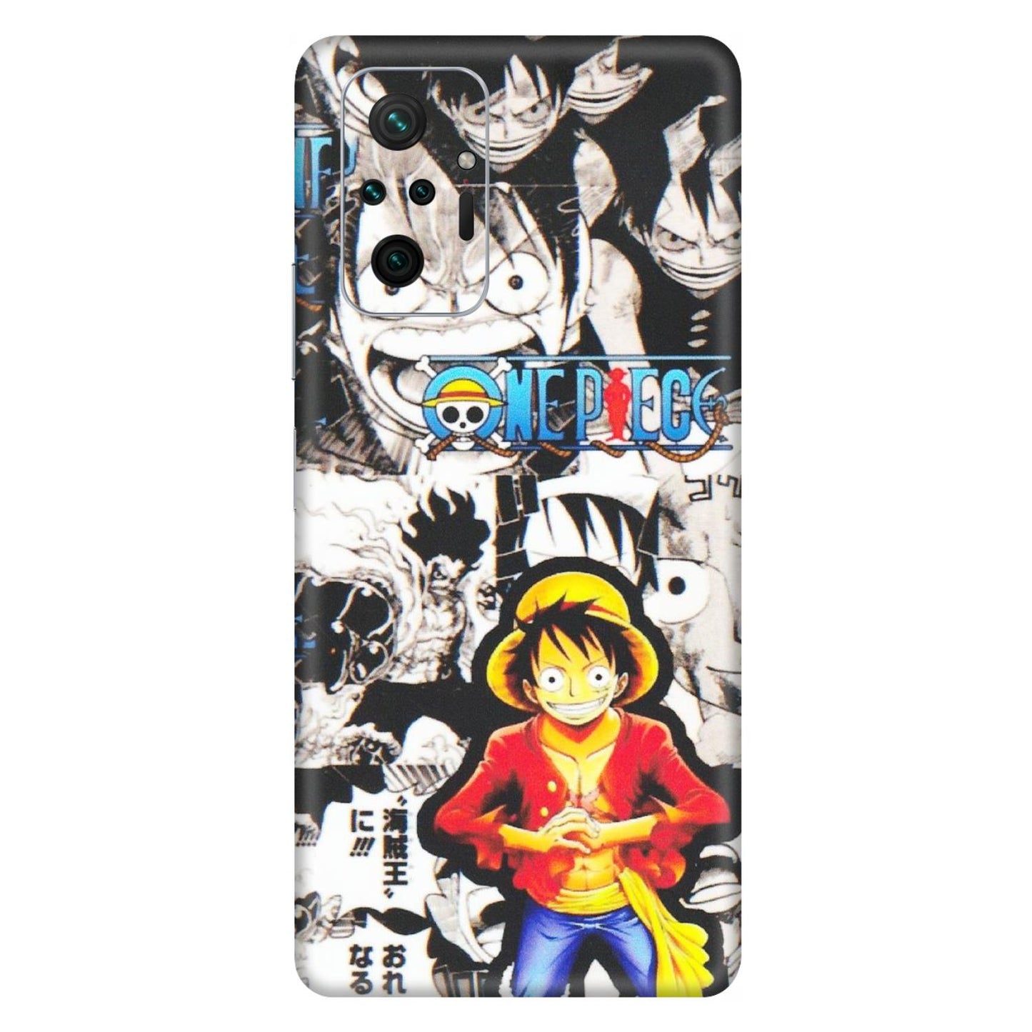 Xiaomi Redmi Phone Skins (All Models) - One Piece B&W - Matte Finish (M-63) Redmi Note 10 Pro Max