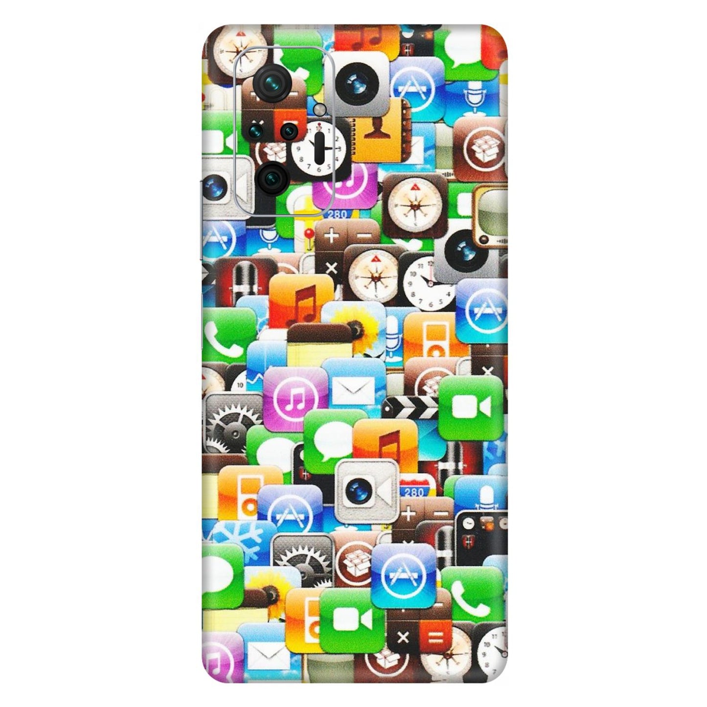 Xiaomi Redmi Phone Skins (All Models) - All Apple Icons - Matte Finish (M-93) Redmi Note 10 Pro Max