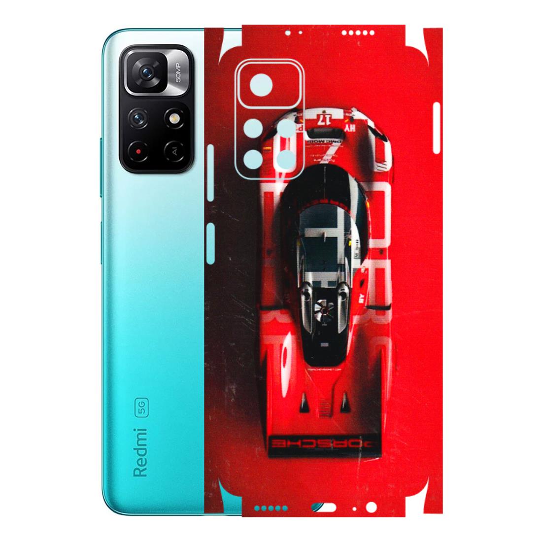Xiaomi Redmi Phone Skins (All Models) - Red Porsche Car Logo - 3D Embossed Finish (L-315) Redmi Note 11T 5G