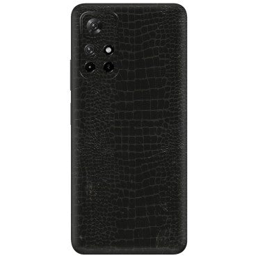Xiaomi Redmi Phone Skins (All Models) - Snake Leather Black - 3D Embossed Finish (L-107) Redmi Note 11T 5G